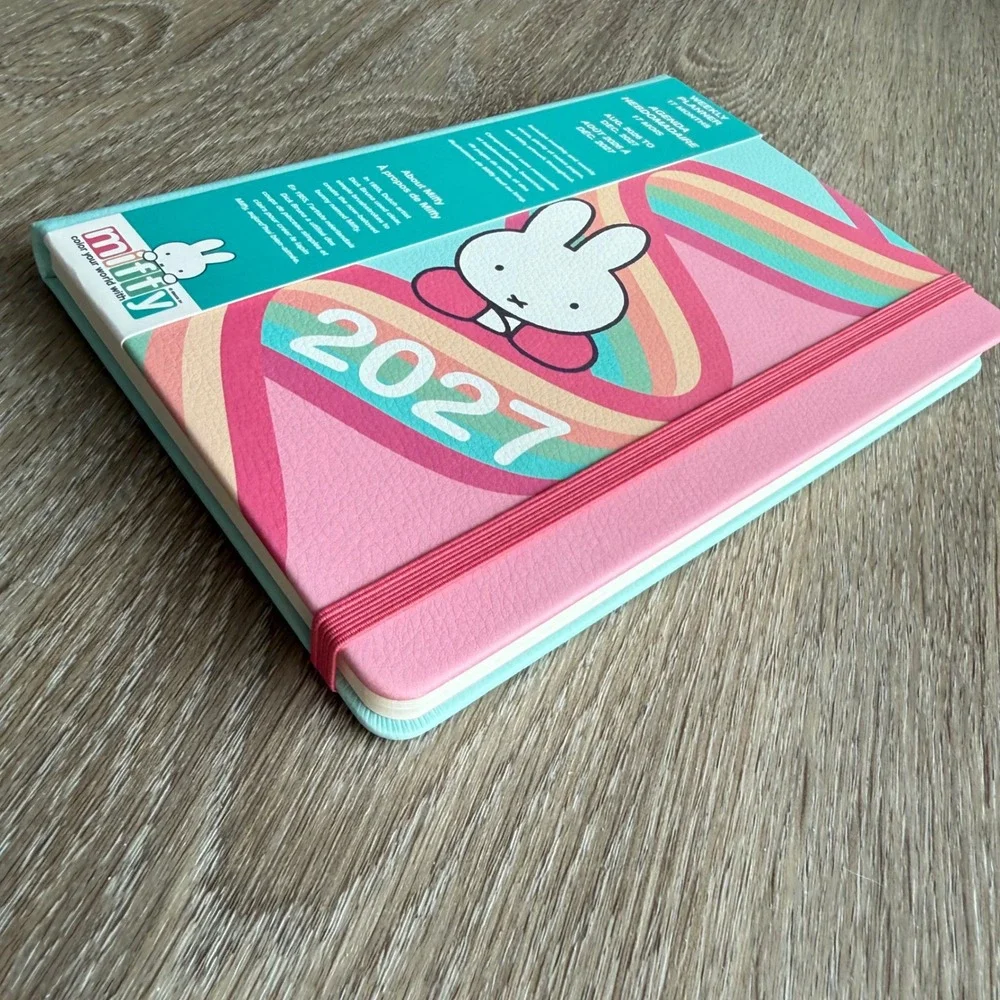 Orange Circle Studio Miffy 2027 Weekly Planner 17 Month Aug 2026-Dec 2027 Pink